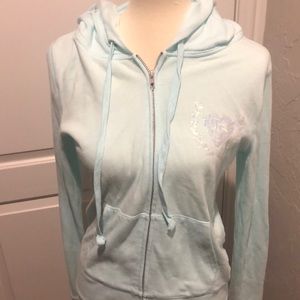 Victoria Secret baby blue sweatshirt